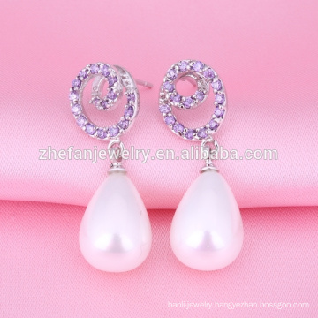 2018 pearl earring designs ear clip earrings from china